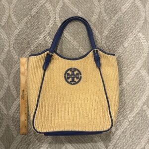 Tory Burch raffia shoulder bag